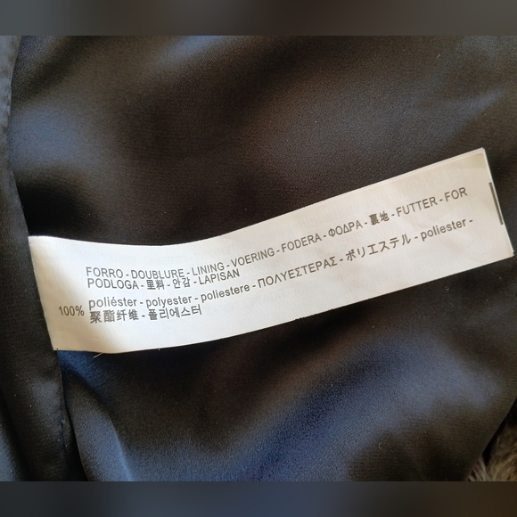 Zara faux fur mink black brown jacket/ coat - Picture 7 of 8